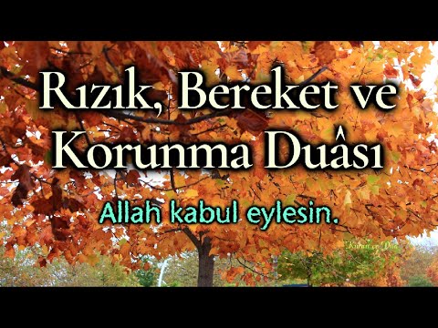 Rızık, Bereket ve Korunma Duası- Rabbim! Hayırlı evlat, helal rızık ihsan eyle! Âmin!