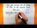 Average Rate of Change Concepts