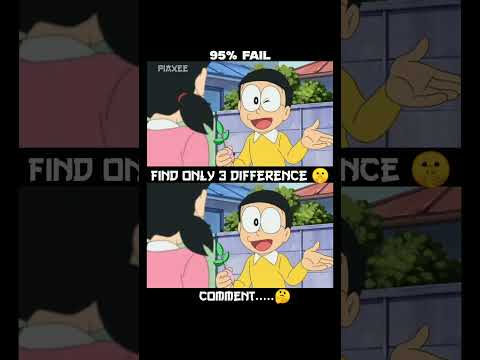 Find 3 difference 🧠🤯.. || #find #defrence #doreamongame # doraemon #trending #like #anime #trailer