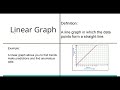 Understanding Linear and Non-Linear Graphs