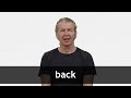 Understanding the Concept of 'Back'