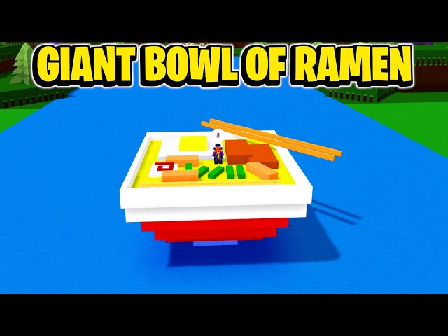 I Built A Giant Bowl Of Ramen Noodles In Build A Boat For Treasure In Roblox