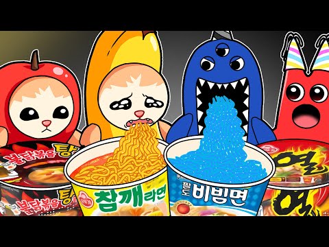 Banana Cat VS Garten of Banban Convenience Store Mukbang COMPLETE EDITION! | ANIMATION | ASMR | MYMY
