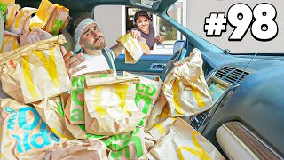 קניתי 100 פעם את אותה ההזמנה במקדונלדס מהרכב! (אתגר המקדרייב)