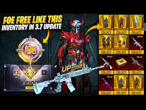 Get Free Upgradable Skins In 3.7 Update | Inventory Share Feature |PUBGM