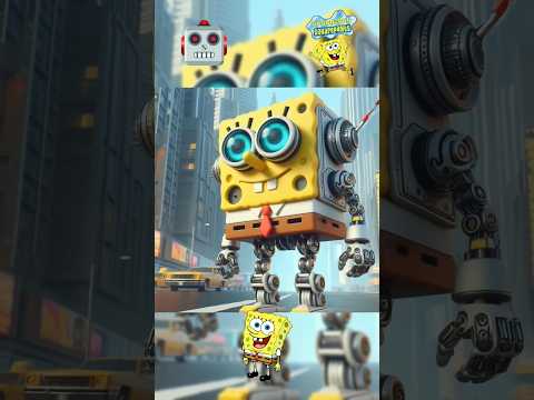 Robot Version of Spongebob Character#shorts #spongebob