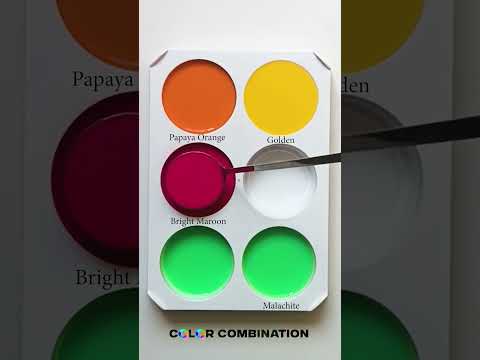 Guess the mixed colors 121 (easy to hard) #colormixing #paintmixing #guessthecolor