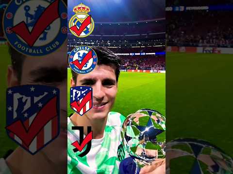 Famous Footballers How Many Clubs They Played(Mbappe Bellinham Robben Courtois Morata) #football