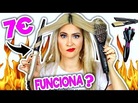 TODO A 7€ | PLANCHAS Y TENACILLAS PARA EL CABELLO LOW COST ¿FUNCIONAN? | PRIMARK