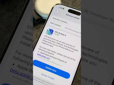 Apple just released the 4th developer beta of iOS 26!