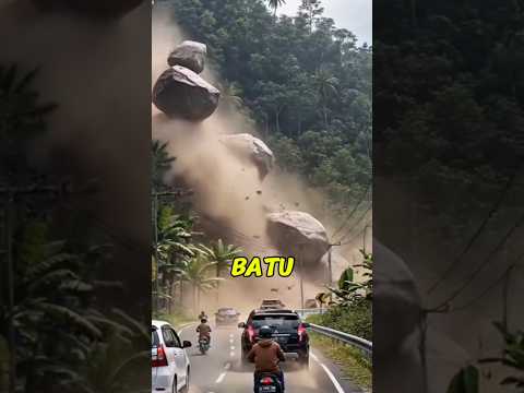 Jaring Besi Pencegah Longsor Batu!