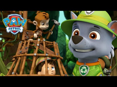 Os Cães salvam as ferramentas do Ryder dos macacos malvados! - Patrulha Pata PAW Patrol Português