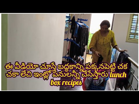 ఈ వీడియో చూస్తే బద్ధకాన్ని పక్కనపెట్టి చక చకా లేచి ఇంట్లో పనులన్నీ చేసేస్తారు lunch box recipes