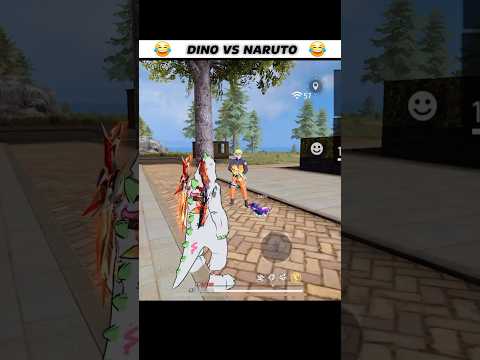 Dino Vs Naruto ๐คฃ๐ || Wait For End ๐ || #freefire #shorts #trending
