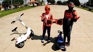 DISPUTA CORRIDA HOMEM ARANHA PRETO VS VERMELHO!