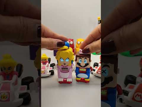 Lego Mario and Peach exchange hat #supermario #fun #lego
