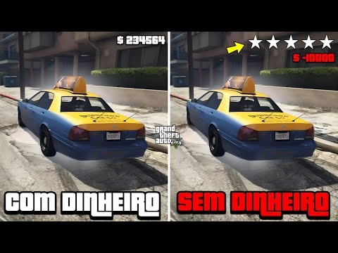 ISSO ACONTECE QUANDO ACABA TODO O SEU DINHEIRO NO GTA 5 (Missões, atividades, etc)