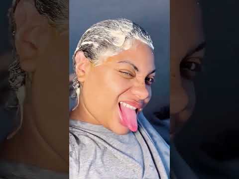 She smeared egg and peanut butter in her hair and things got even worse