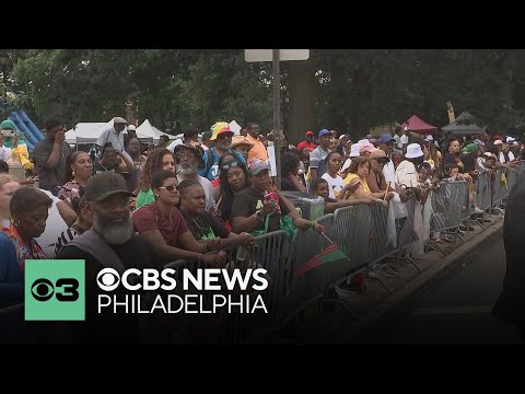 YouTube video thumbnail: Philadelphia Holds Juneteenth Parade, Festival in West Philly: "It's a Beautiful Thing"