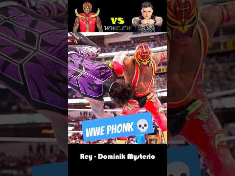 Rey Mysterio vs. Dominik Mysterio | WWE WrestleMania 39 Phonk Edit 💀 #wwe #reymysterio #phonk #skull