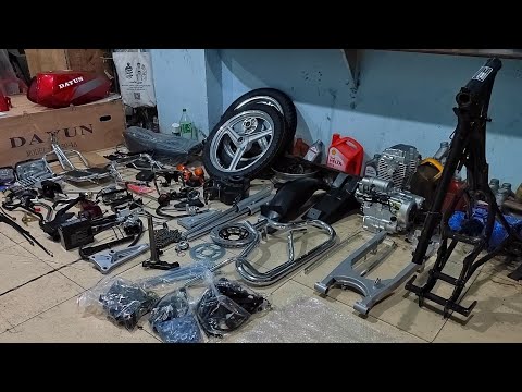 موتوسيكل دايون 4 الأصلي كامل من اول فتح الصندوق للنهايه DAYUN 4a 150 cc 2025