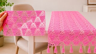 🌸Perfect Crochet Pattern❗️How to Make a Unique Pattern for Beginners (For Tablecloths, Curtains)