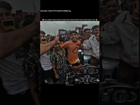 Sare fans ghar ke bahar aa gaye #viralvideo #automobile #rider #zx10r #motovlog