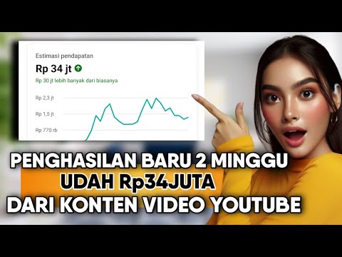 Cara Saya Hasilin Rp.34Juta Dalam 2Minggu Dari YouTube Konten Target Luar Negeri