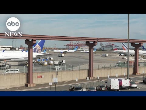 YouTube video thumbnail: Newark Airport Flights Grounded Briefly due to ATC Issue on Busy Holiday Travel Day