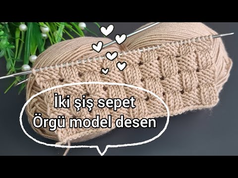 Kolay iki şiş örgü yelek,süveter,hırka model desen 🧶Eays crochet knitting patterns