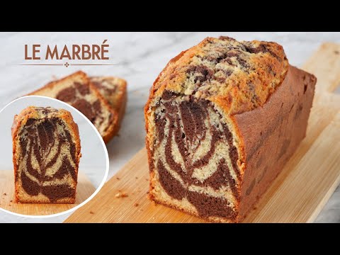 Le Meilleur MARBRÉ au CHOCOLAT VANILLE Moelleux - RECETTE GÂTEAU MARBRÉ facile