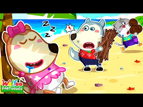 Lucy, Acorde! - Wolfoo Sobrevivendo na Ilha Deserta por 24 Horas | @wolfooemportuguesoficial