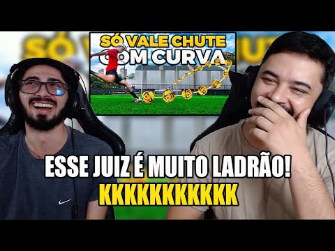 SÓ VALE GOLAÇO COM CURVA!! (O GOLEIRO ZÉ CATOU MUITO) *SÓ TEVE GOLAÇO!! | Banheiristas | REACT