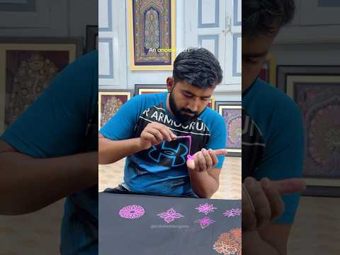 A timeless art, preserved through generations.✨#indiahiddengems #roganart #culturalheritage