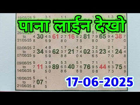 17-06-2025 KALYAN PANEL JODI SECOND TOUCH LINE TODAY.