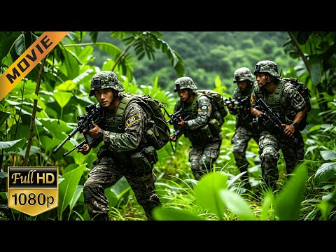 【特種兵電影】特種兵4兄弟穿梭叢林，伏擊日軍部隊，保護山寨村民免受傷害！⚔️ Kung Fu #抗日 #電影 #軍旅