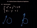 Non-Linear Systems of Equations