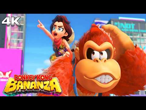 DONKEY KONG BANANZA All Cutscenes (Full Game Movie) 4K Ultra HD