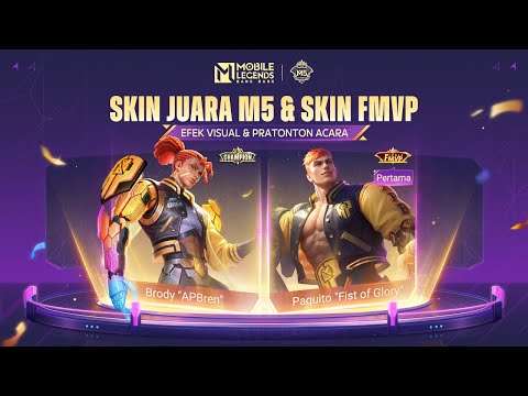 Skin Juara M5 Brody & Skin FMVP Paquito | Mobile Legends: Bang Bang