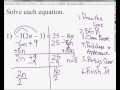 Solving Equations with Variables and Distributive Property