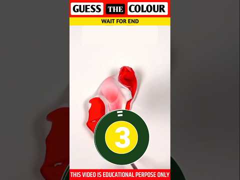 Guess The Colour Challenge || White OR Red || #shorts #mixing #colour #facts
