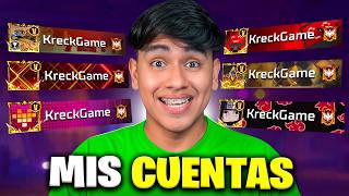 ¡¡Estas son todas mis Cuentas de Free Fire!!😱KreckGamer