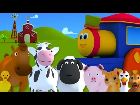 بوب ، القطار - ذهب إلى المزرعة | Bob Train Went to Farm | Childrens Nursery Rhymes