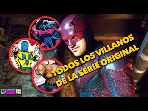 Villanos de DAREDEVIL en las 3 temporadas y su origen en los Cómics