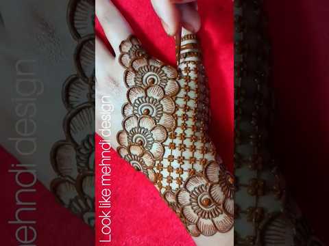 Stylish backhand mehndi design | easy mehandi #shorts #short #mehndi #mehandi #mehndidesign