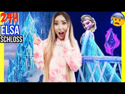 VERBRINGE niemals 24 STUNDEN im EIS SCHLOSS von EISKÖNIGIN ELSA aus FROZEN 2 (nicht HAUS verlassen)