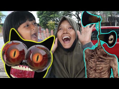 Main Petak Umpet di Taman Mama di gigit Cartoon Cat ada Siren Head | Drama
