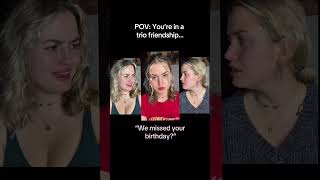 #POV You’re in a trip friendship… #shorts #thirdwheel #trio