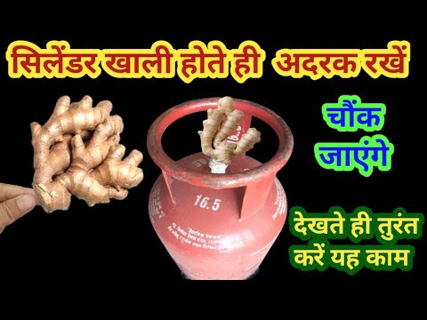 सिलेंडर खाली होते ही अदरक रखे चौंक जाएंगे II kitchen tips II money saving tips