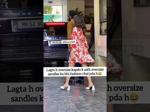 How can she walk so comfortably after wearing such sandles😱|| #aliabhatt #ranbirkapoor #trending